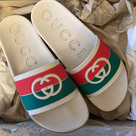Men’s GUCCI Interlocking G Slides Sandals - Size 10 - 100% Authentic - Picture 7 of 7
